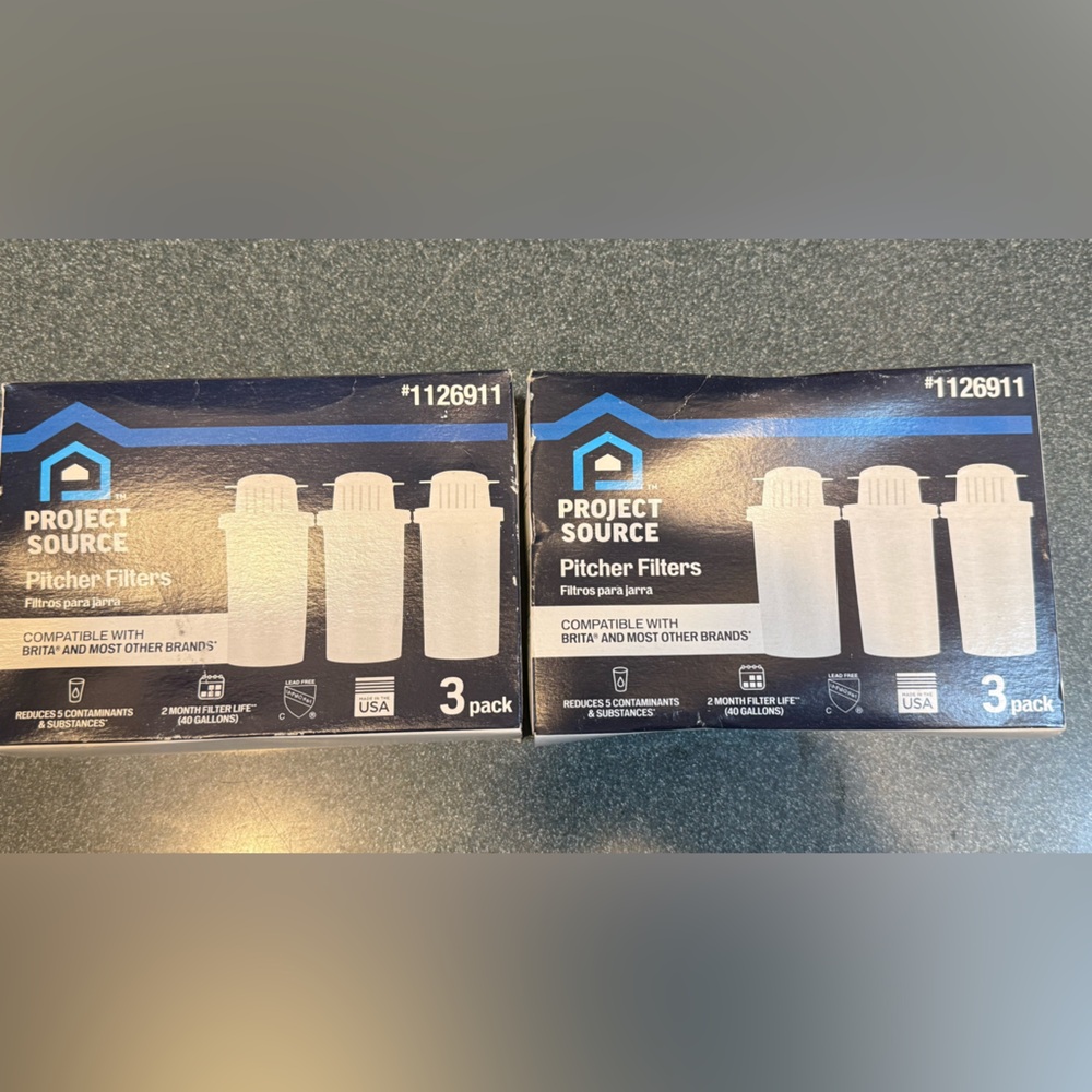 2 Project Source Replacement for Brita®Water Filter, Pitchers and Dispensers 3PK